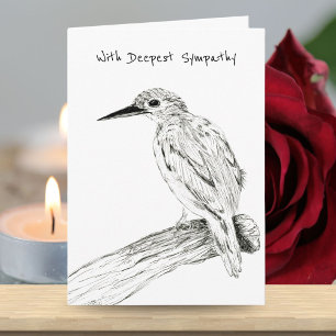 Sympathie met Oosterse Dwerg Kingfisher Tekening Kaart