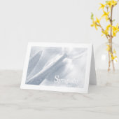 Sympathie, modèle de carte (Fleur jaune)