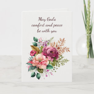 Sympathie Mooie boeket bloemen Kaart