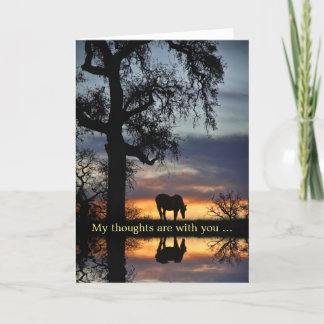 Sympathie Natuur met paard en water Kaart