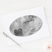 Sympathie! Ovale Sticker (Envelop)