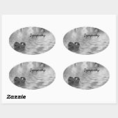 Sympathie! Ovale Sticker (Vel)