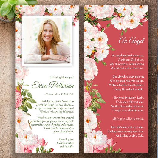 Sympathie Photo Cartes de remerciements funéraires