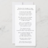 Sympathie photo personnalisée Merci (Dos)