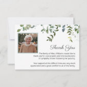 Sympathie Photo Verdure Funérailles Merci (Devant)