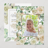 Sympathie pour la mémoire florale MERCI photo (Devant / Derrière)