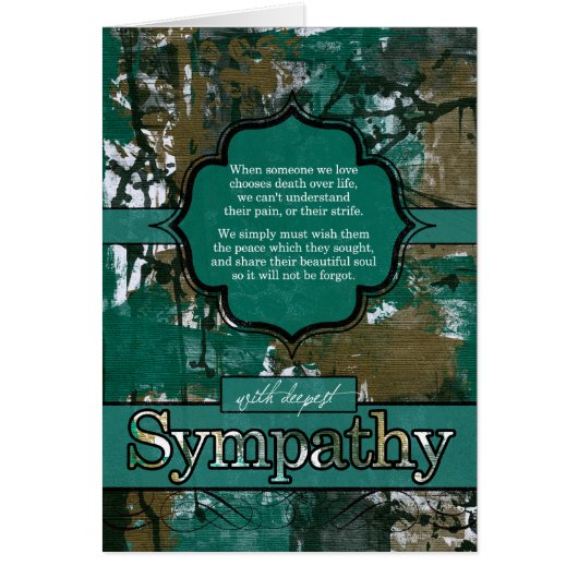 Sympathie pour les survivants d'un suicide Graffit (Devant)