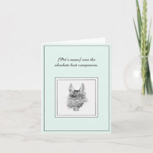 Sympathie pour une carte de voeux pliée de manteau