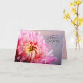 Sympathie profonde Chrysanthemum Macro Carte photo (Fleur jaune)