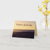 Sympathie profonde Ocean Sunset Carte de voeux (Fleur jaune)