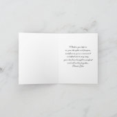 Sympathie religieuse Carte de remerciement - Dove (Intérieur)