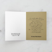 Sympathie religieuse Carte de remerciements - Dove (Intérieur)