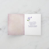 Sympathie Robin op Peony Hartelijk dank Kaart (Binnen)