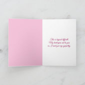 Sympathie Roze Daisies Kaart (Binnen)