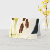 Sympathie "Serenity" / Carte de deuil (Fleur jaune)