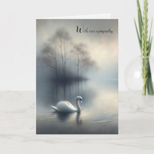 Sympathie Solitaire Zwaan op Misty Lake Kaart