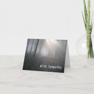 Sympathie straalt door mist kaart