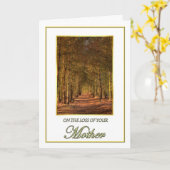 Sympathie sur la perte de votre carte mère Pine Pa (Fleur jaune)