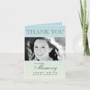 Sympathie van de Foto Ombré van de pastelkleur Bedankkaart