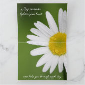 Sympathie van White Daisy Kaart (Binnen)