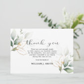 Sympathie Verdure Or Feuille MERCI  | PHOTO (Debout devant)