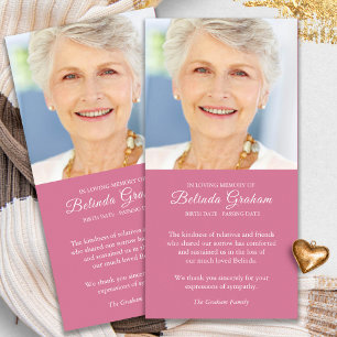 Sympathie Verlies Foto Roos Begrafenis Dank u Kaar Bedankkaart