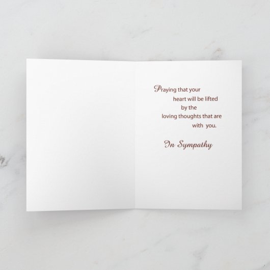 Sympathie verlies van zuster, Sunset Over Ocean, R Kaart (Binnen)