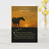 Sympathie voor aangepaste naam paard kaart (Gele Bloem)
