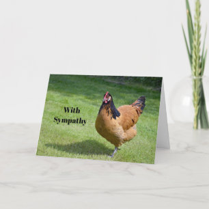 Sympathie voor Chicken Black en Gold Vorwerk Photo Kaart