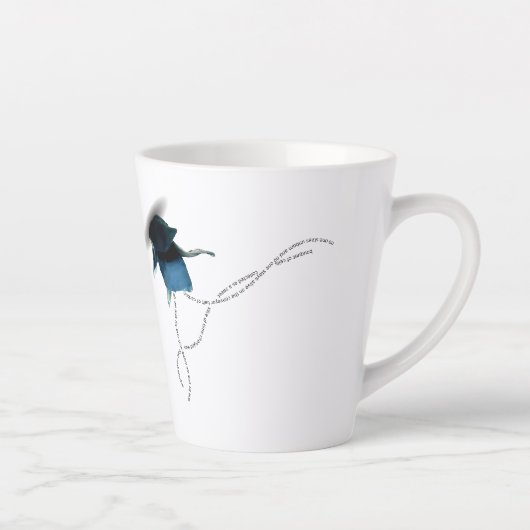 sympathie voor de kust blauwe iris latte mok (Rechts)