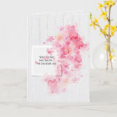 sympathie voor de roze kersen kaart (Gele Bloem)