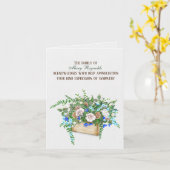 Sympathie voor de waterverf van de bloem kaart (Gele Bloem)