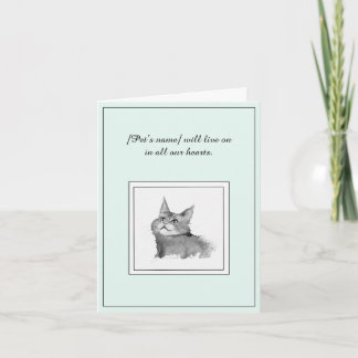 Sympathie voor een Maine Coon Cat Kaart