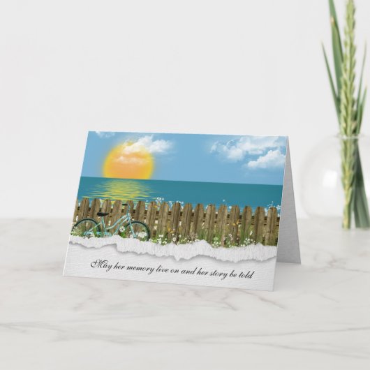 sympathie voor fiets en omheining kaart (Voorkant)