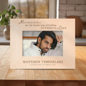 Sympathie voor gedenkaanhalingstekens gegraveerde lijstjes