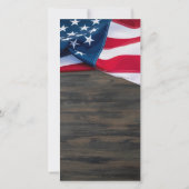 Sympathie voor herdenking van de militaire begrafe bedankkaart (Achterkant)