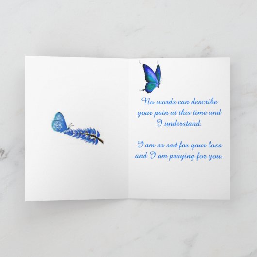 Sympathie voor het verlies van een ouderkaart kaart (Binnen)