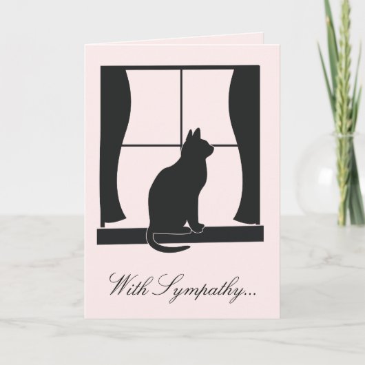 Sympathie voor het verlies van je kat kaart (Voorkant)