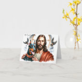 Sympathie voor Hond Verlies-Jezus met Doberman Kaart (Gele Bloem)