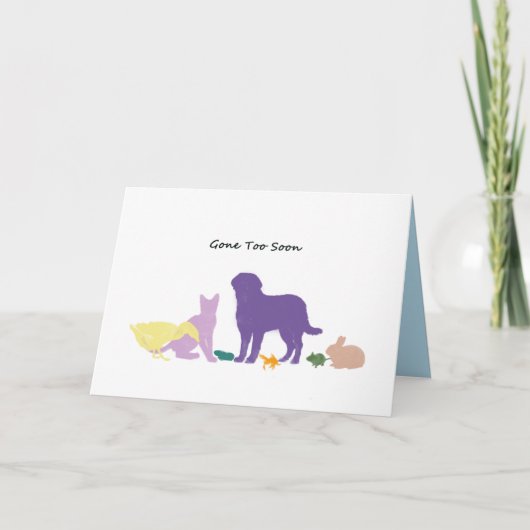 Sympathie voor kinderen Het spijt me dat je hond h Kaart (Voorkant)