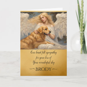 Sympathie voor Lost Golden Retriever Angel Art kaa