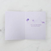 sympathie voor paarse madrid met zeepbellen kaart (Binnen)