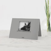 Sympathie voor verlies van Duitse herder Kaart (Achterkant)