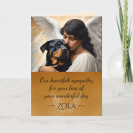 Sympathie voor verlies van Rottweiler Angel Art ka
