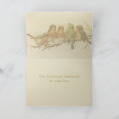 Sympathie voor  vogels kaart (Binnen)