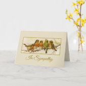 Sympathie voor  vogels kaart (Gele Bloem)