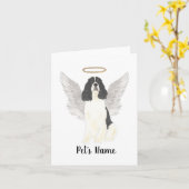 Sympathie voor zwarte en witte Engelse Springer Sp Kaart (Gele Bloem)