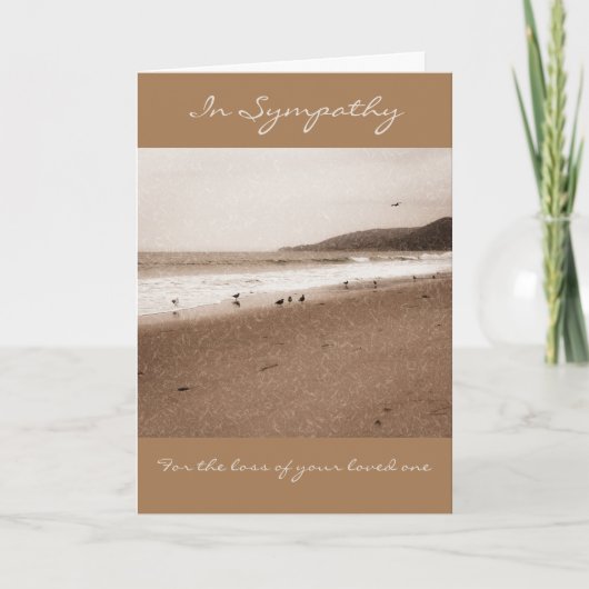 Sympathie Wenskaart met Ocean Scene Kaart (Voorkant)
