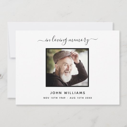 Sympathie wit goud bedankt foto (Achterkant)