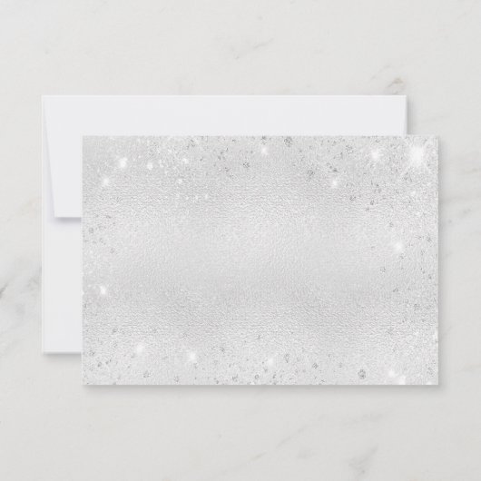 Sympathie zilverroze flroze dank u bedankkaart (Achterkant)